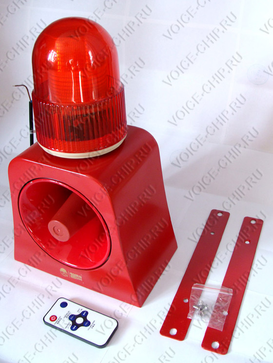 Промышленный свето-звуковой маяк VS-500A для предупреждения и оповещения, комплектация