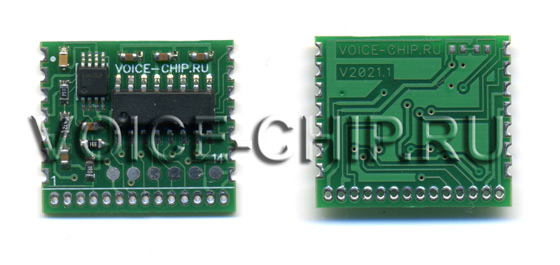 Модуль Voice-Chip2021 с 8 входами и встроенным усилителем 1 Вт 