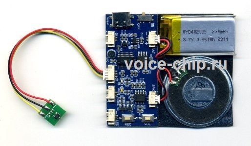 Музыкальный модуль с магнитным датчиком с записью через USB и микрофон